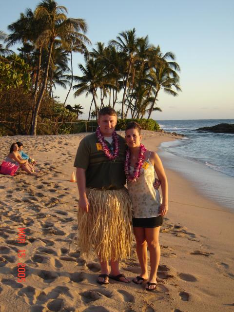 Dustin & Nikki at Hawaiian Luau