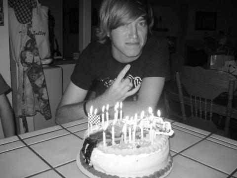 My son Keith on his 19th B-day