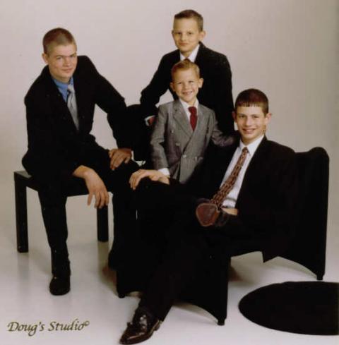 our 4 boys-2001