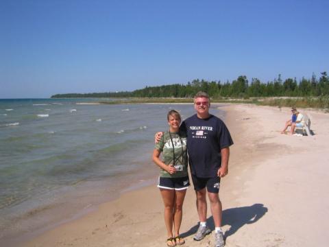 Nina & Chris on Lake Huron at Thompson's Harbor 2