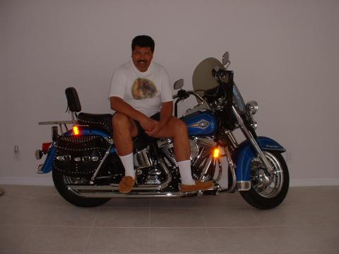 Jimmy on his Heritage Softail