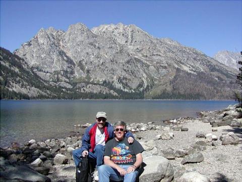 Carl Ammaccapane and I in Wyoming, 2001