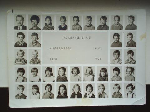 Mrs.Pinter/Kindergarten Class Photo 1970