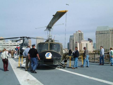 Midway flight deck in San Diego