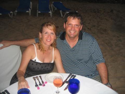 Candle light dinner on the beach-St.Lucia Honeymoon