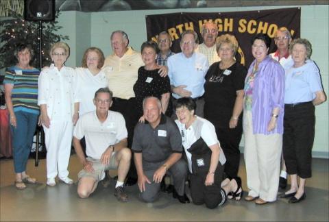 North High School Class of 1957 Reunion - Mid year class at last reunion