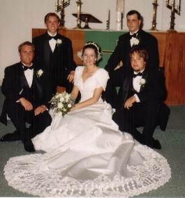the groomsmen & the bride