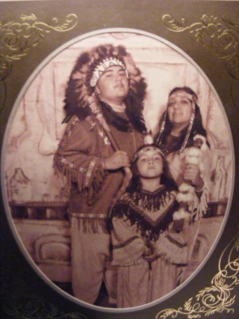 The kids & I dressed in Old NDN outfits 07