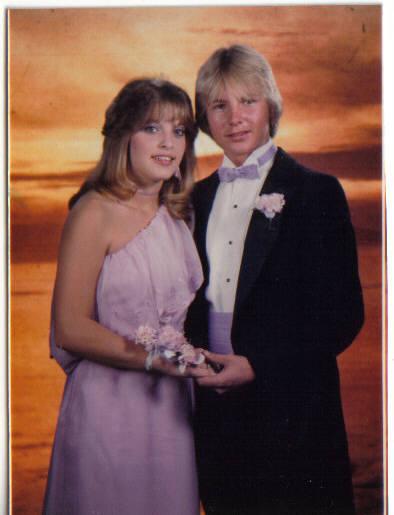 Prom 1986 senior yr. Me & Bobby Vess