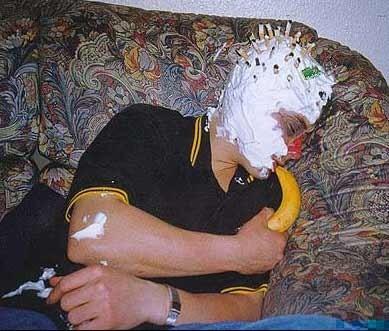 Andy Rotsides with Banana