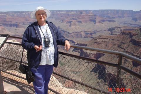 Carol Pettus, my wife, The Grand Canyon 2007
