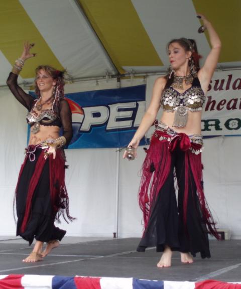 Amy and I performing at Kitsap Fair 07