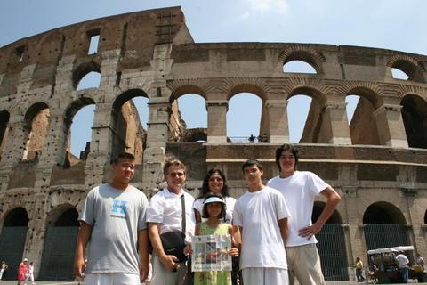 Family at the Coliseum