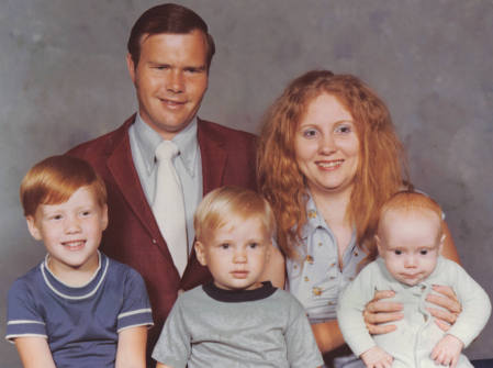 Our family in 1976