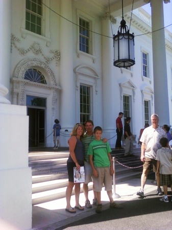 My Husband and Son at the White House