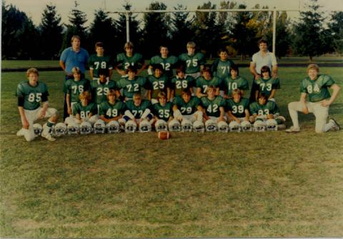 fall 1982, 8th grade football team