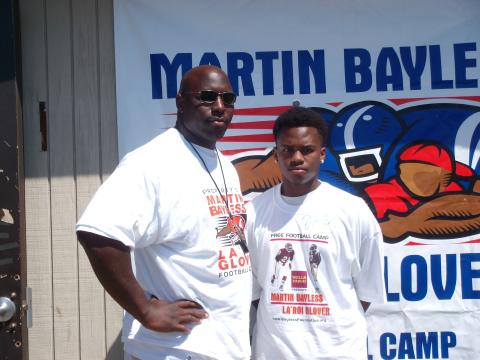 LE ROI GLOVER & CHRIS@FOOTBALLL CAMP