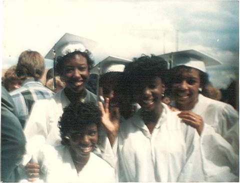 Sheila~Quanda~Karen~and~Carmen at Grad