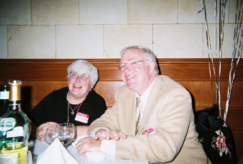 Principal Ken Harvey and wife