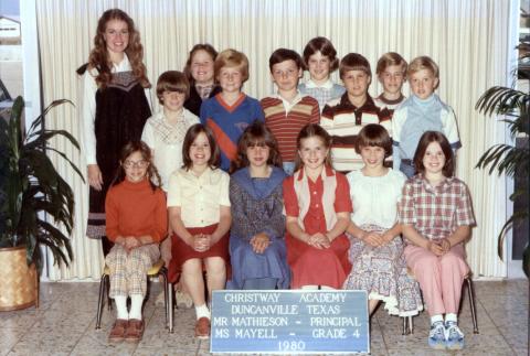 1980 Grade 4 Class Pic