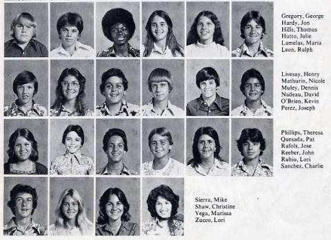 Saint Lawrence School Class of 1977 Reunion - Mrs. Schroeder 8th Grade 1977