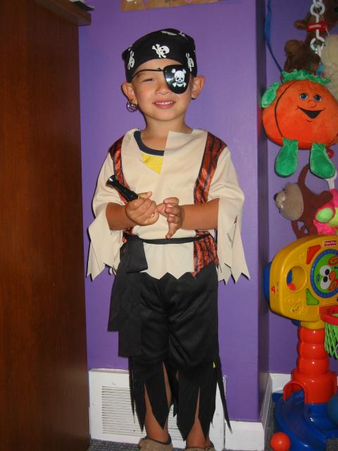 Liam on Pirate Day @ Daycare