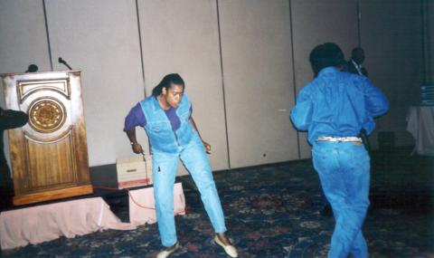 Linda and Fred dancing