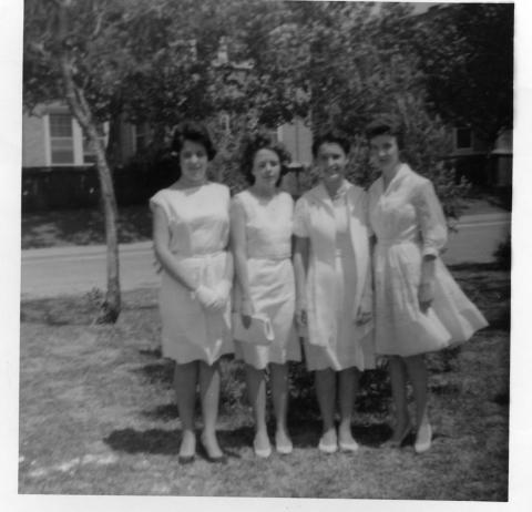 Carol, Sandy, Paula, & me after Baccalaureate Service