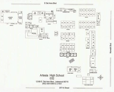 Artesia High Campus Map