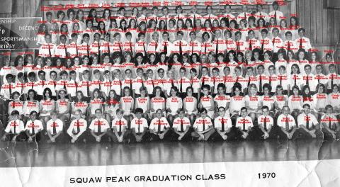 Squaw Peak Elementary School Class of 1970 Reunion - Our Grad. Photo May 1970