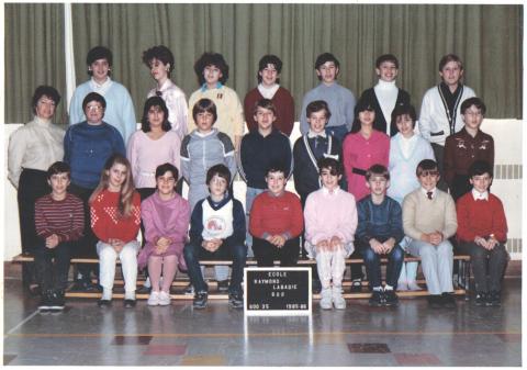 ecole raymond labadie 1985-86 4e année