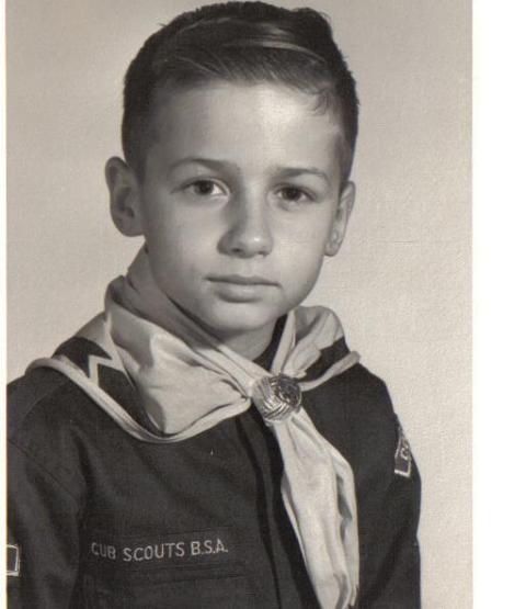 Bill Bennett as Cub Scout. About 1960
