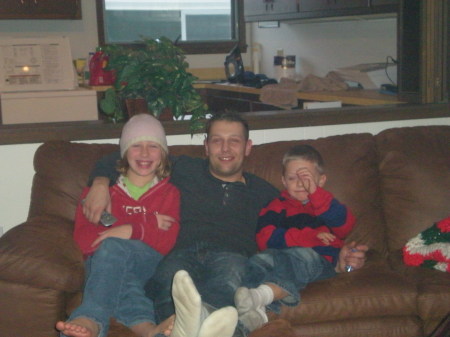 Son Frank and grandchildren Jasmine & Willam