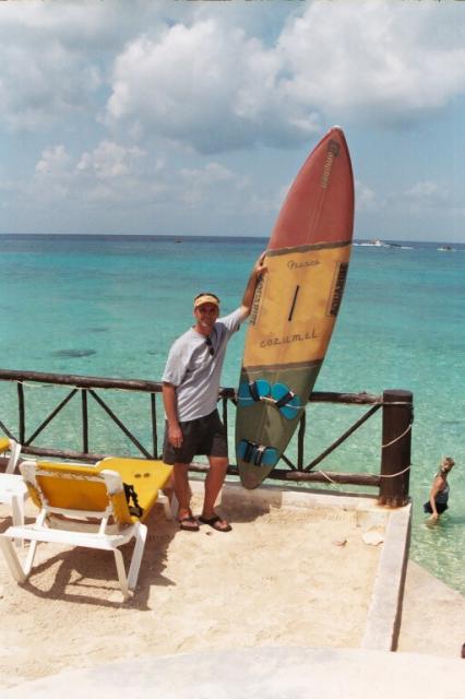 Husband Dave in Cozumel