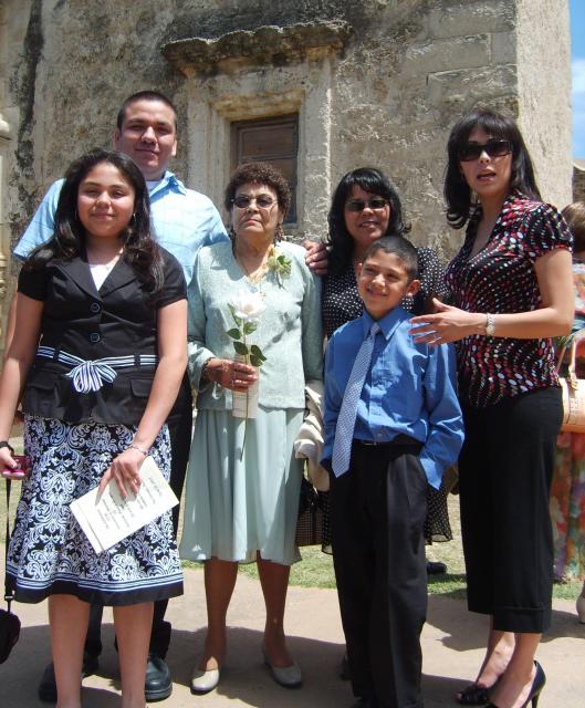 Family In San Antonio San Jose Mission