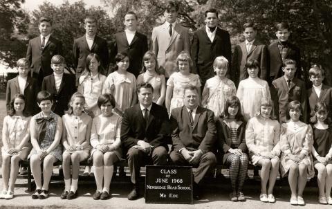Mr. Eide 6th grade class 1968'