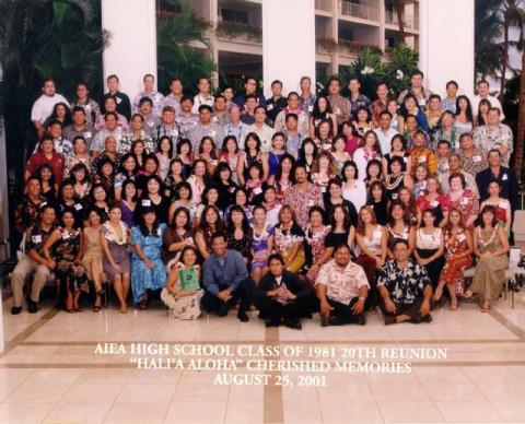 Aiea High School Class of 1981 Reunion - Fantabulous 20 Year Reunion of 2001