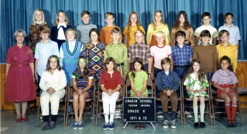 Cragin Elementary - 6th Grade - Mrs. Smith - 1971-72