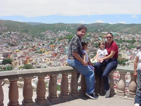 Alberto, his wife and two little girls