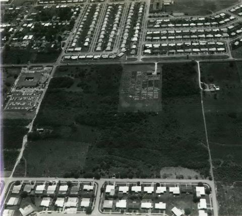 Coral way and 92nd aerial view looking south