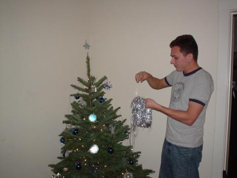 paul, and our first xmas tree!