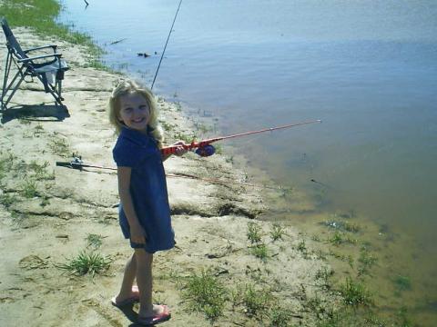 Bella fishing