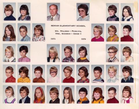 Rowan Elementary School in 1970's