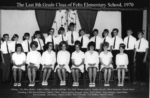 Felts Elementary School Class of 1970 Reunion - Felts 8th Grade Class 1970