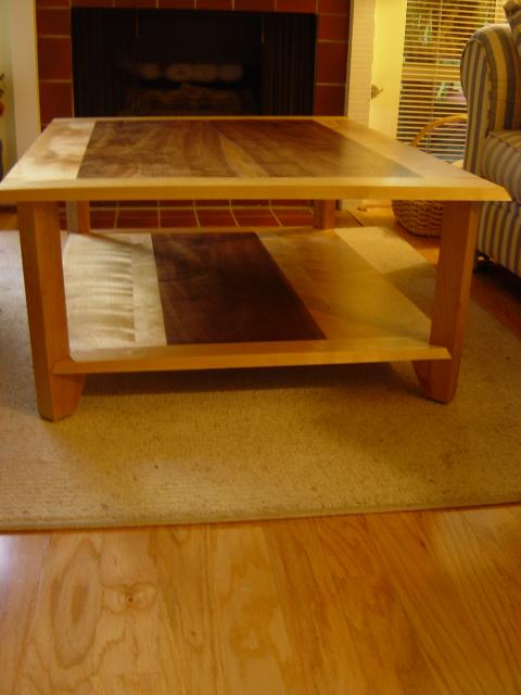 Walnut/Birch Table