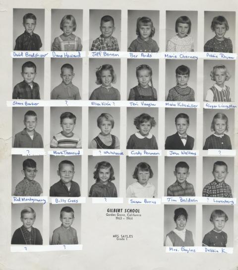 gilbert school in the 1960s