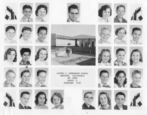 6th grade - 1957 - Mr Eden