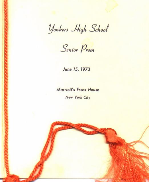 YHS 1973 Prom Program