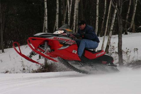 Lou on Snowmobile