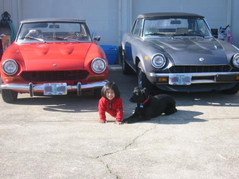 Emmy, Her dog & Cars